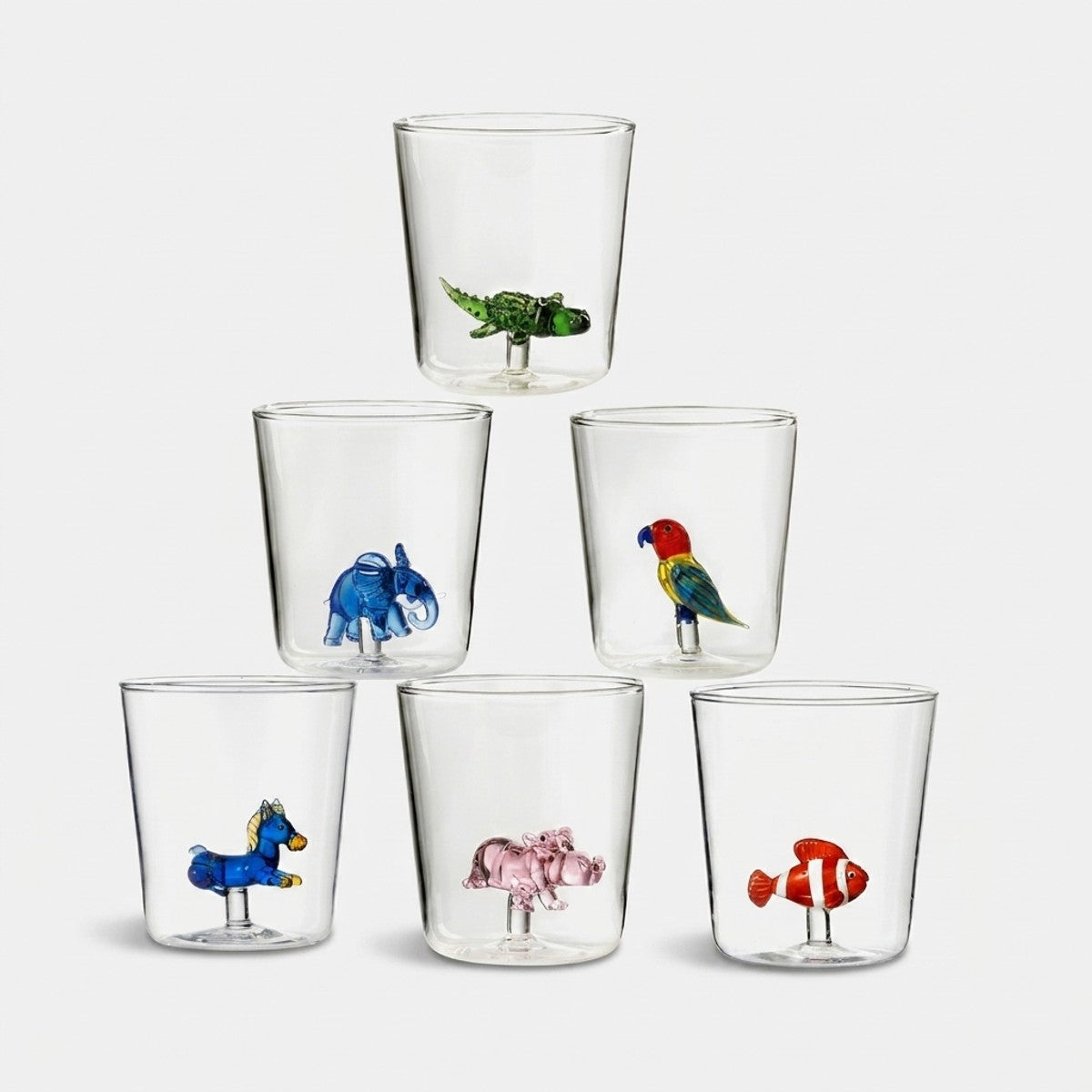 Savana Family Mix 7 - Lot De 6 Verres Décorés
