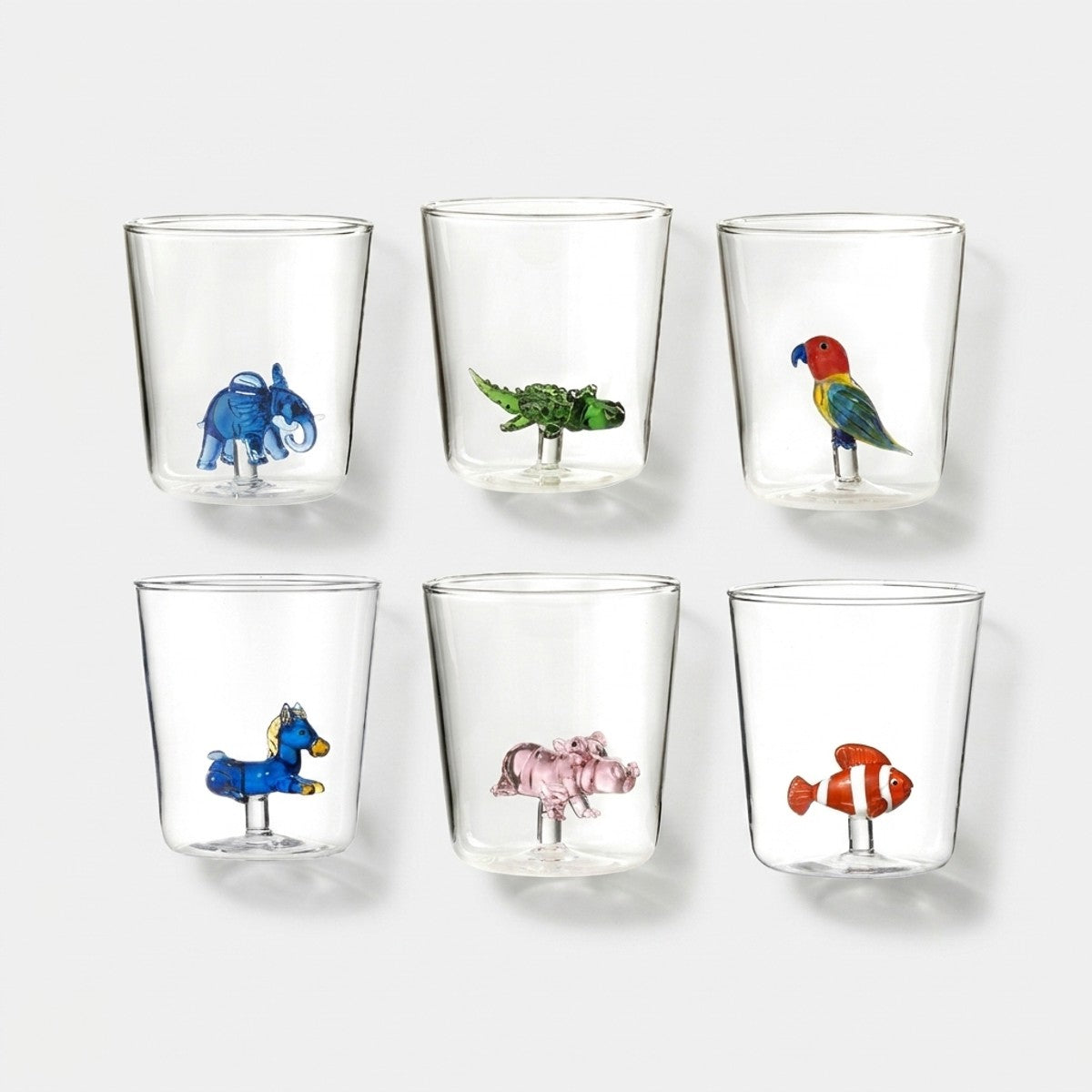 Savana Family Mix 1 - Lot De 6 Verres Décorés