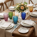 Casino' - Lot De 6 Verres - H10 Cm - Coloris Assortis