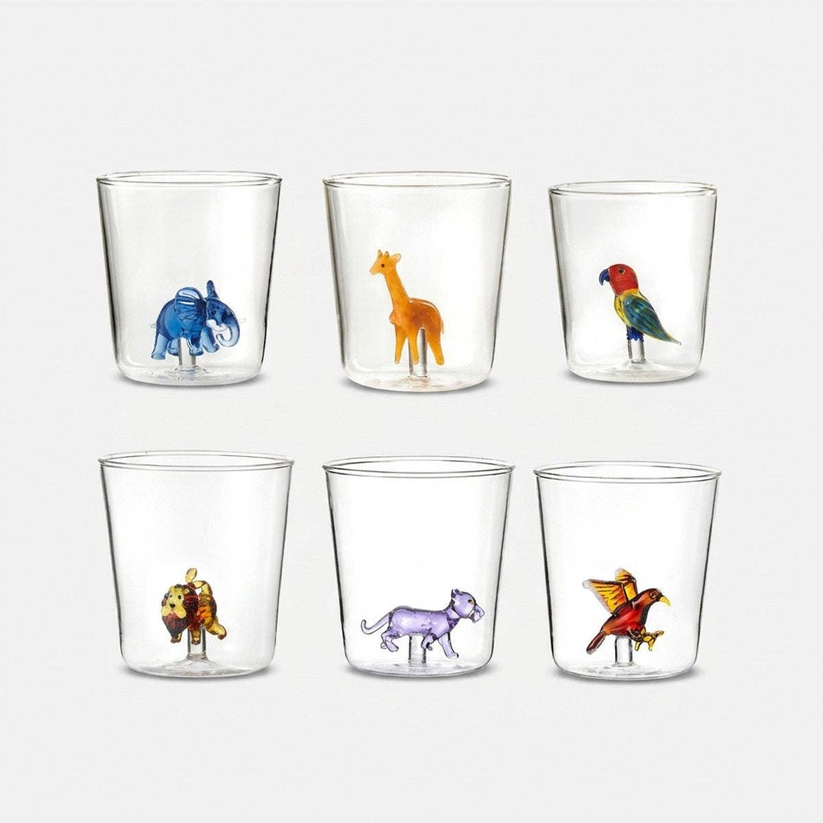 Savana Family Mix 5 - Lot De 6 Verres Décorés