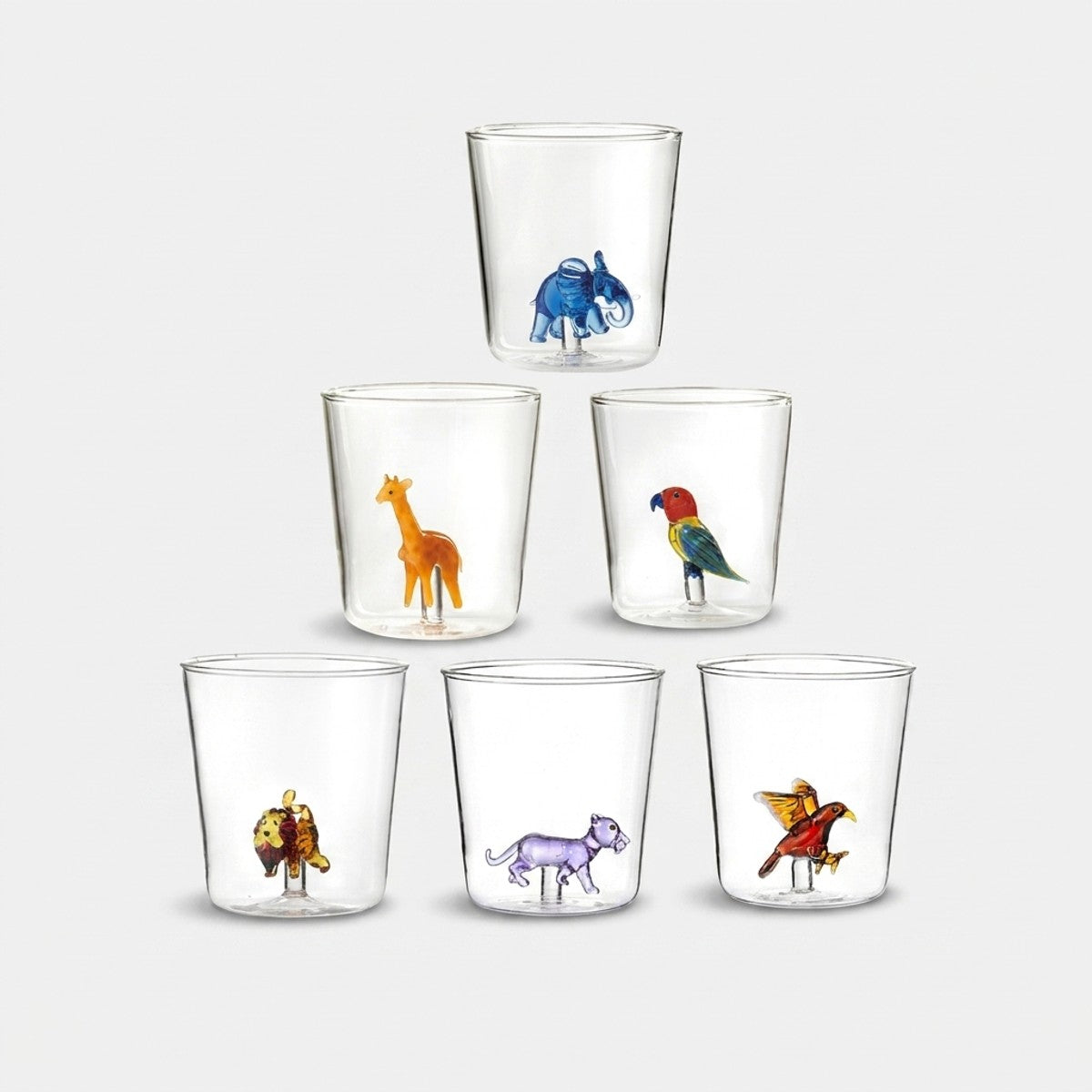 Savana Family Mix 5 - Lot De 6 Verres Décorés