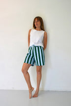 Pantalón Corto Gala Verde y Celeste