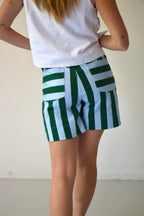 Pantalón Corto Gala Verde y Celeste