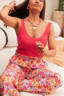 SIA Coral - Ribbed Tank Top