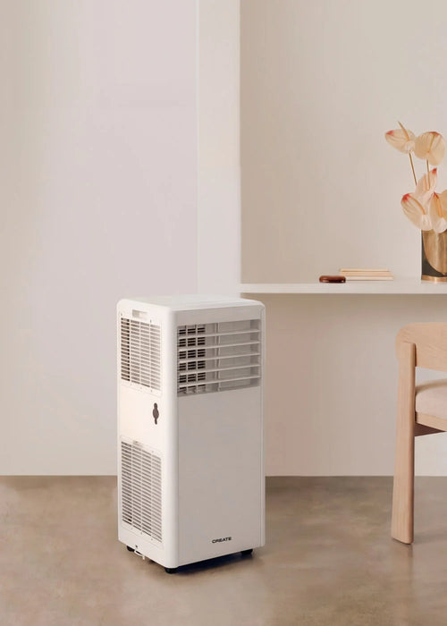 Silkair 5000 - 3 in 1 Portable Air Conditioner 5000 BTU with Dehumidifier 27 L/day - With Extraction Kit for Sliding & Tilt Window - Off White