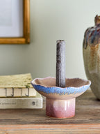 Cloe - Candle Holder - Multicolour - Stoneware
