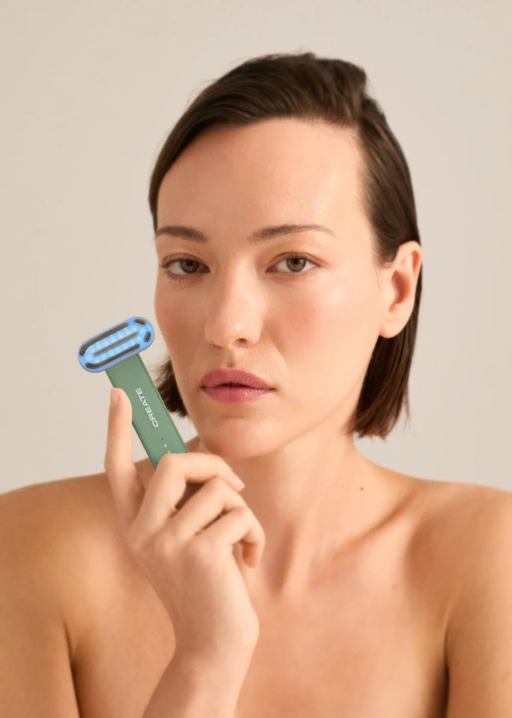 Skincare Led Wand 4 In 1 - Varita Facial Led 4 En 1 Con Tecnología Ems - Salvia