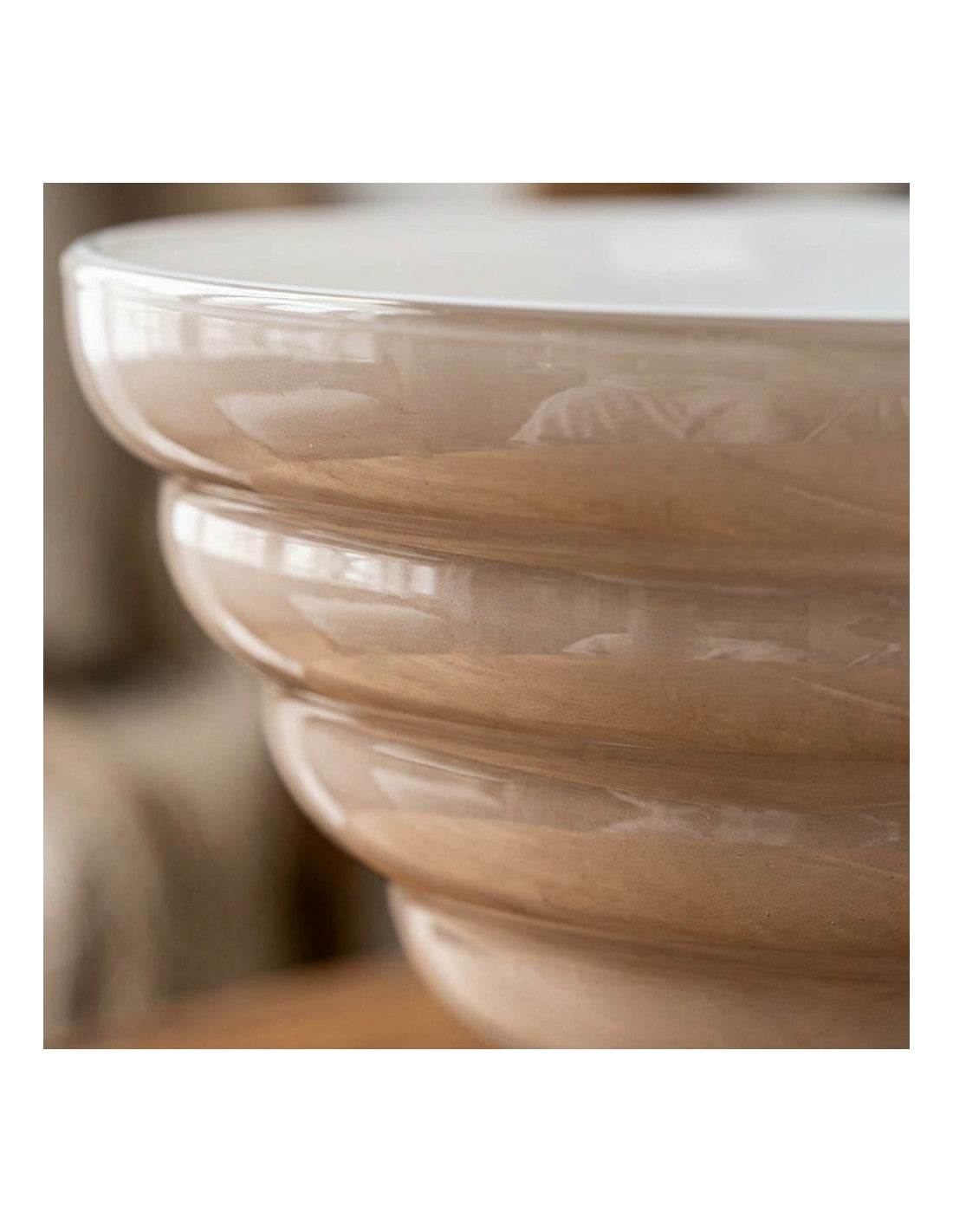 Anelli - Coupe - Ø28 Cm H14 Cm - Opale/Fumé