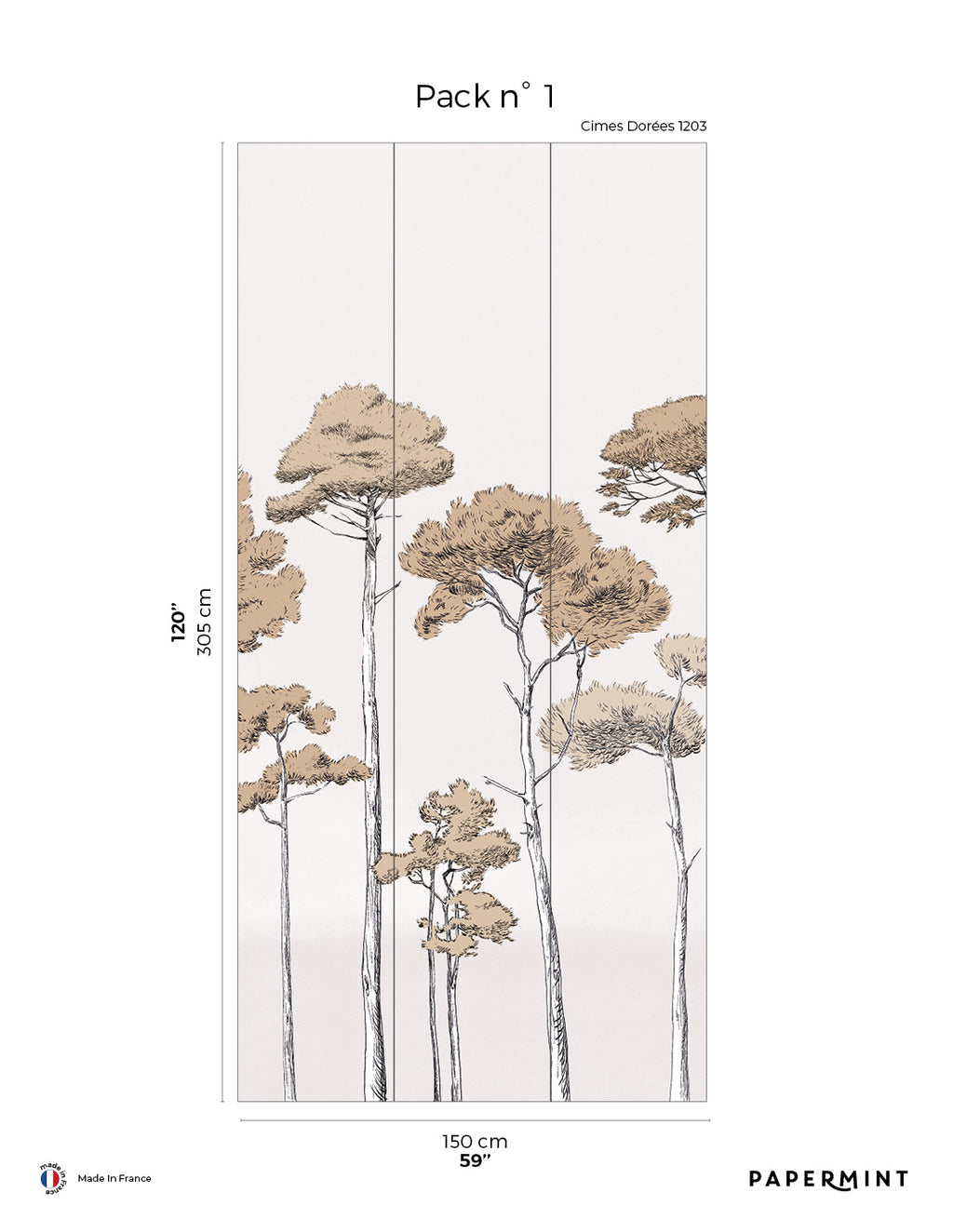 Fresque Sous Les Pins - Cimes Dorées