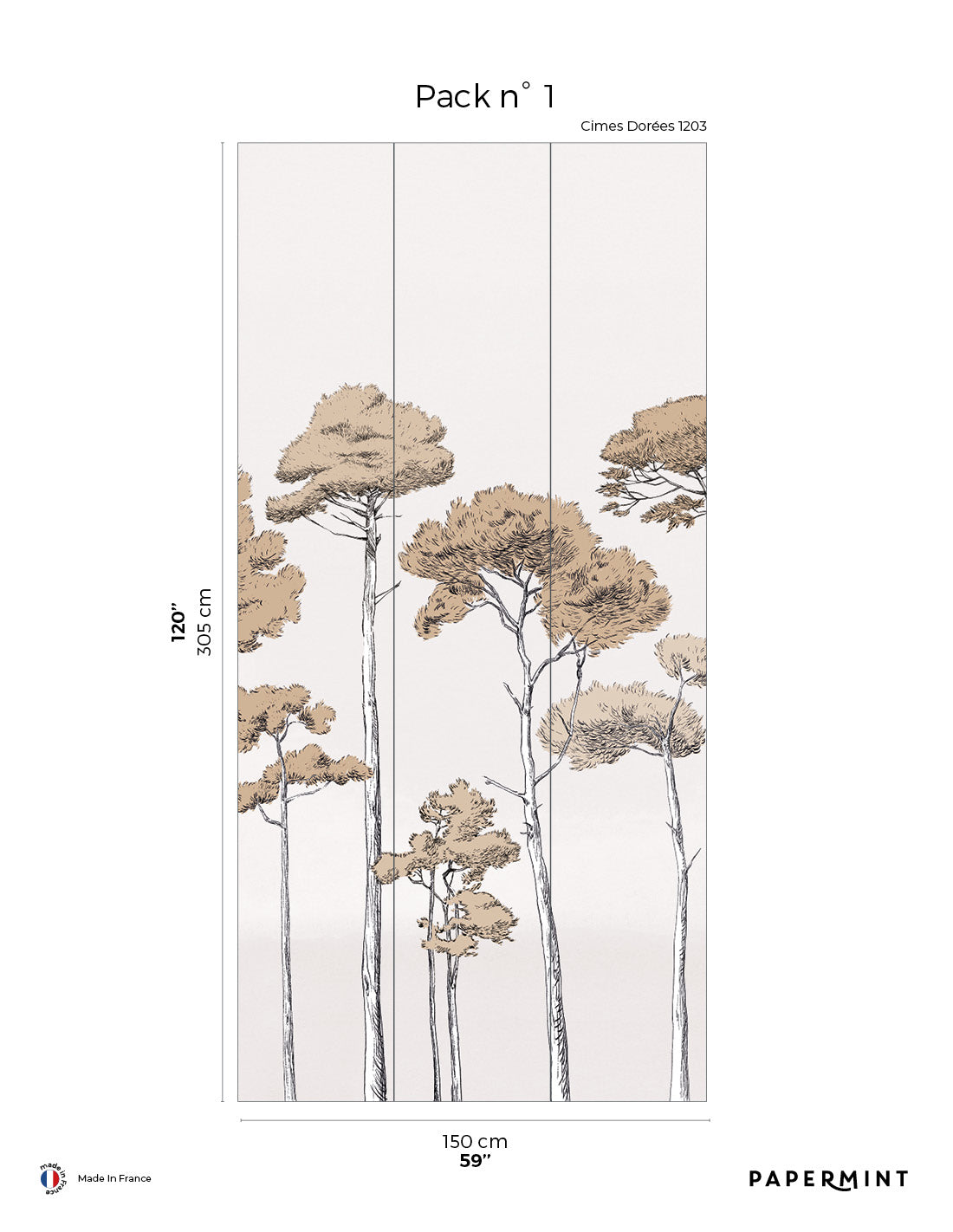 Fresque Sous Les Pins - Cimes Dorées