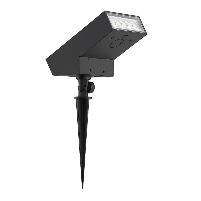 Soltek - Foco solar - Aluminio - Negro