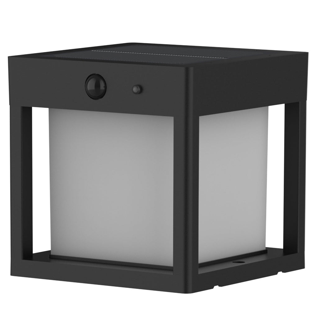 Pilaro - Borne & Potelet Solaire - Aluminium - Noir