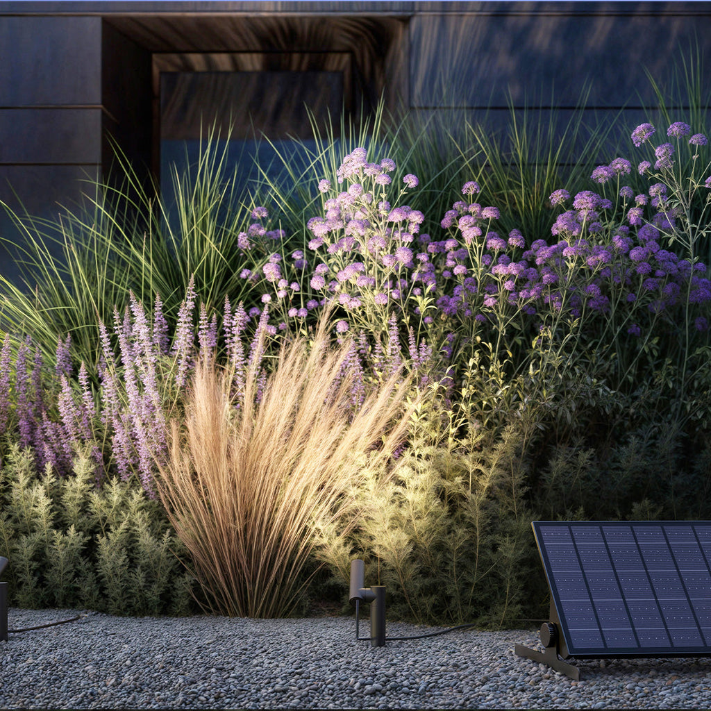 Axent - Solar Bollard & Post - Aluminum - Black