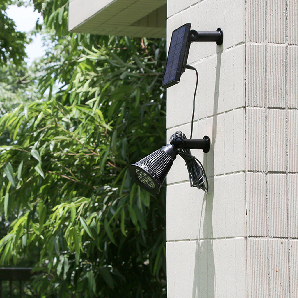 Spiky - Solar Spotlight - Plastic - Black