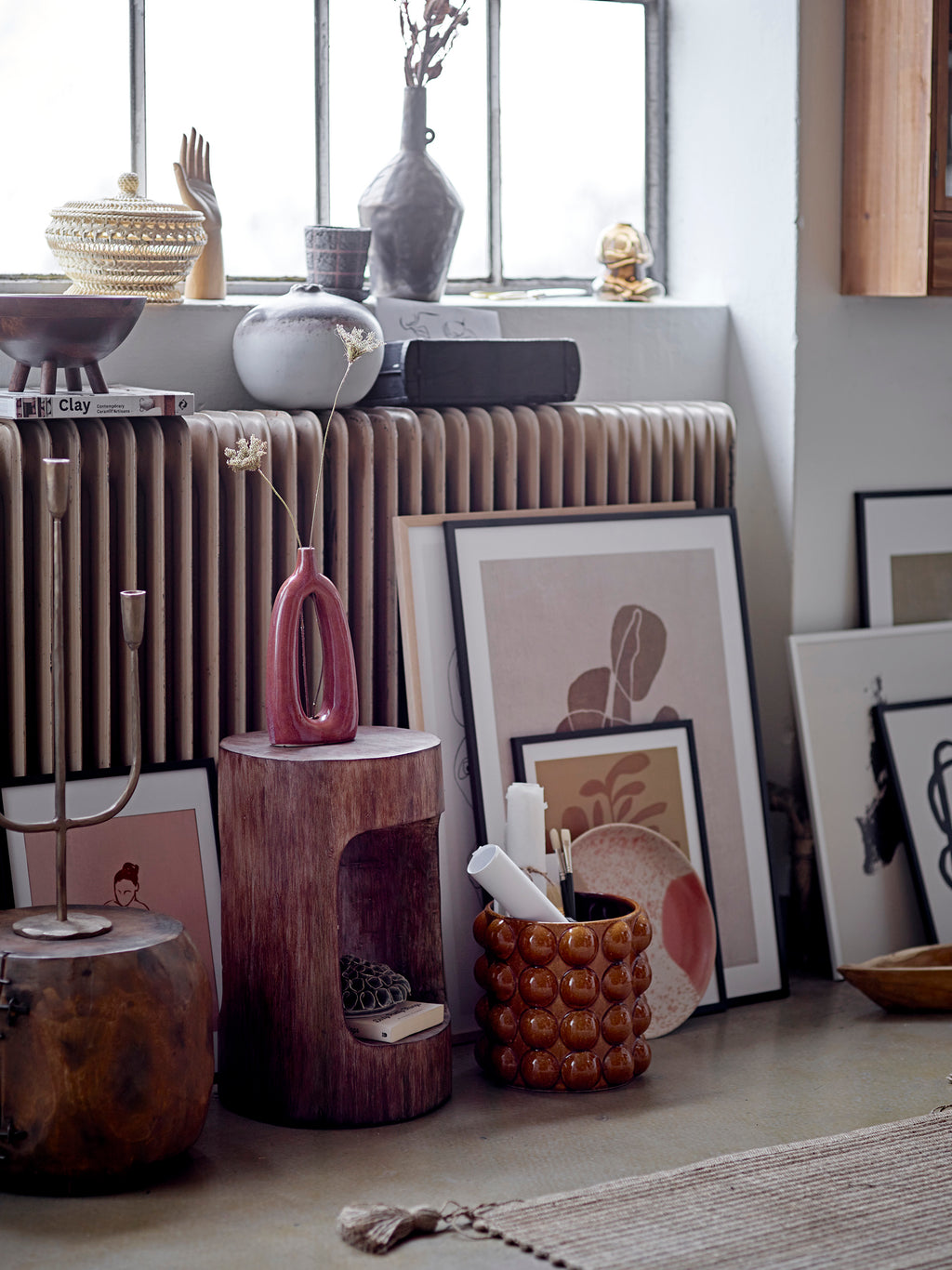 Elze - Vase - Brown - Glass