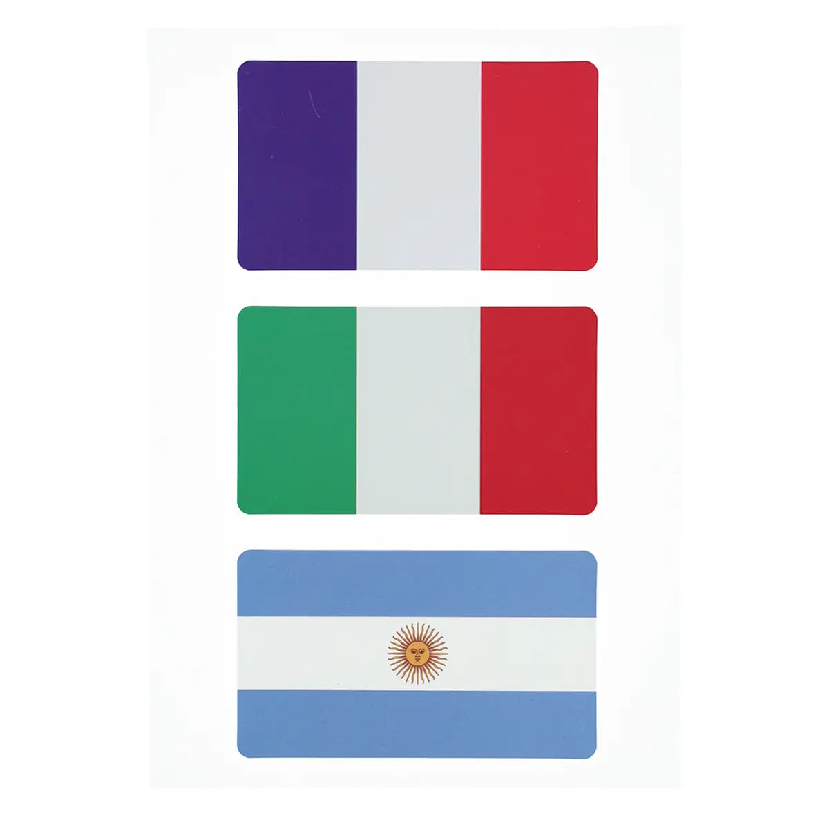 12 Flag Stickers