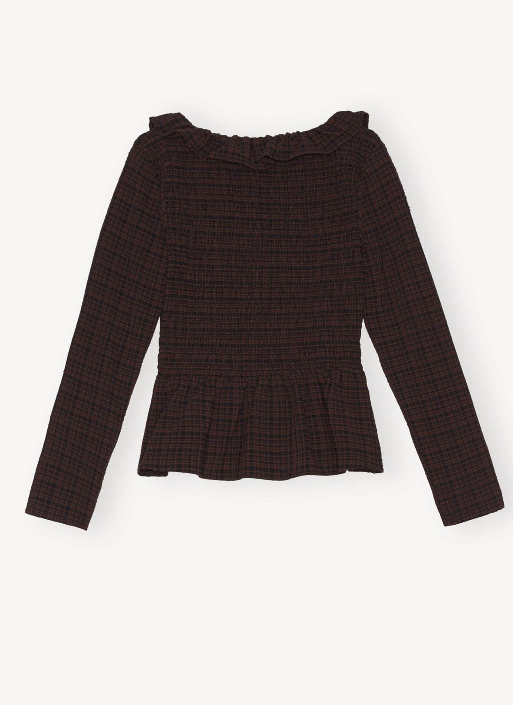 Ganni - Blouse - Marron - Femme