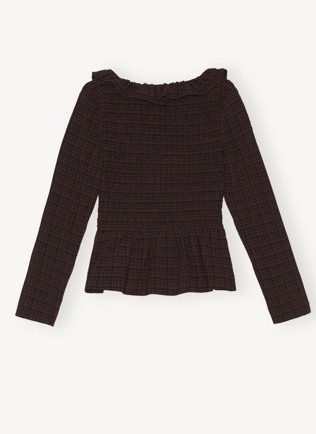 Ganni - Blouse - Marron - Femme