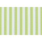 Canapé 3 Places Modulable - Tissu Extérieur À Rayures - Blanc Et Vert Anis