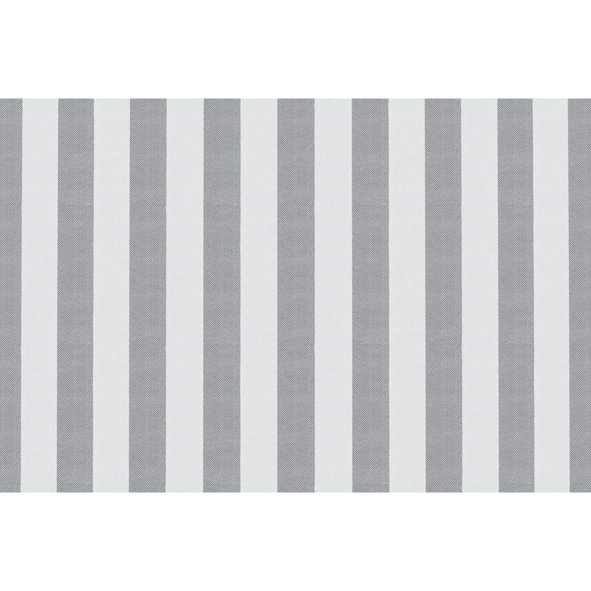 3-Seater Modular Sofa - Striped Outdoor Fabric - White and Grey