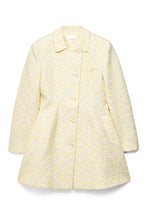 Robe Courte Trapèze Structurée Jaune