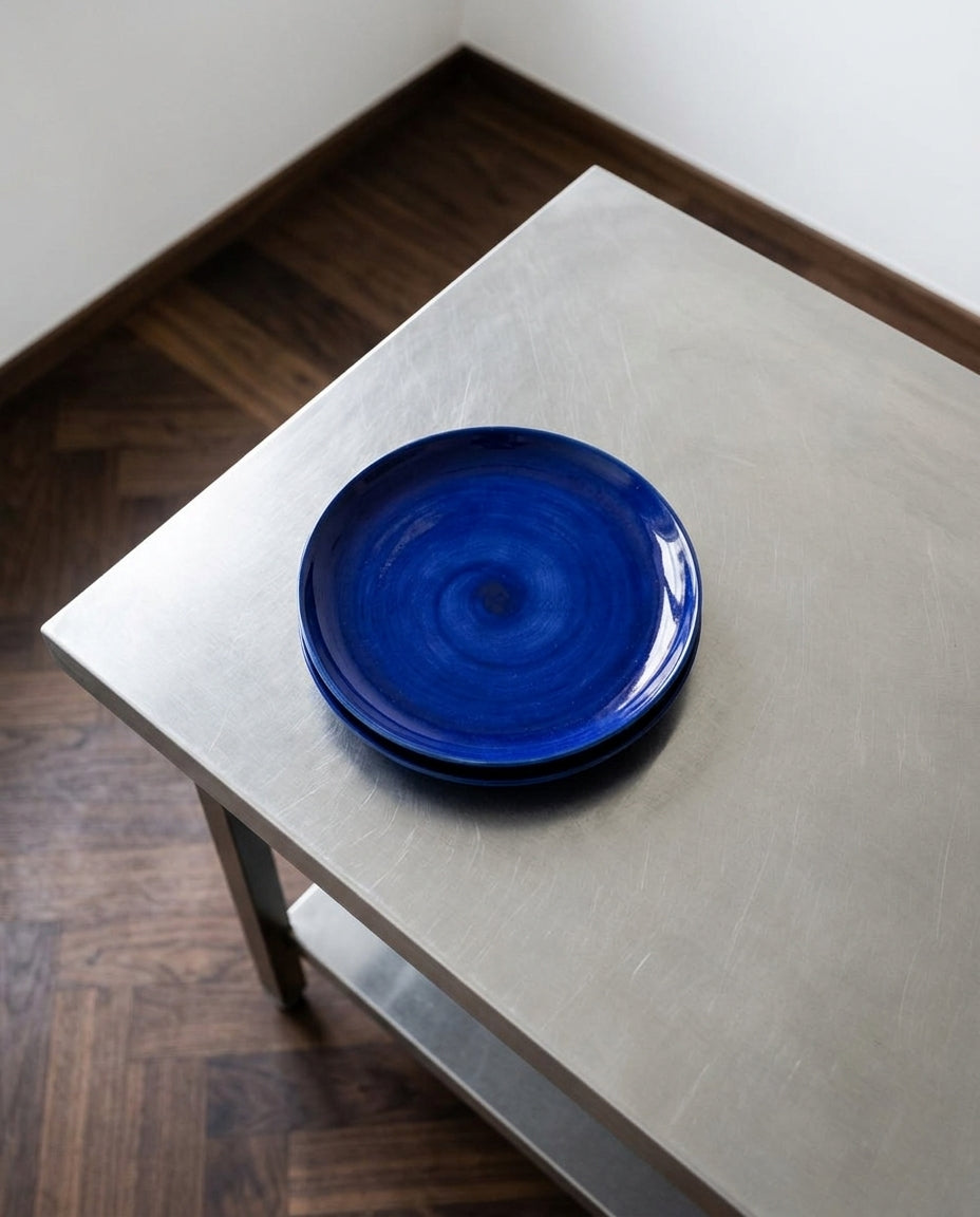Feast - Lot De 2 Assiettes - M - Grès - Bleu Foncé