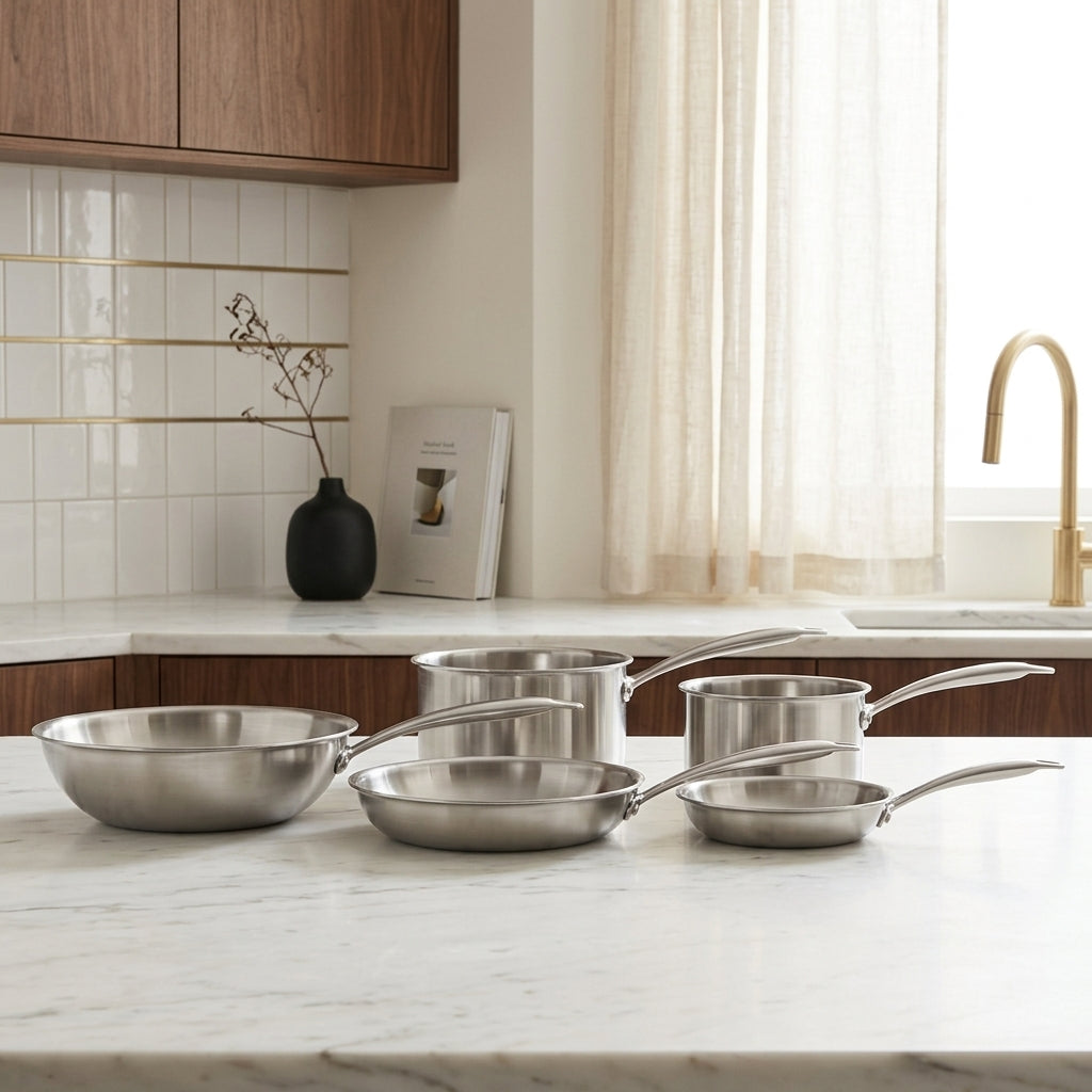 Triply - 5-Piece Set - Tri-Ply Stainless Steel 🇫🇷