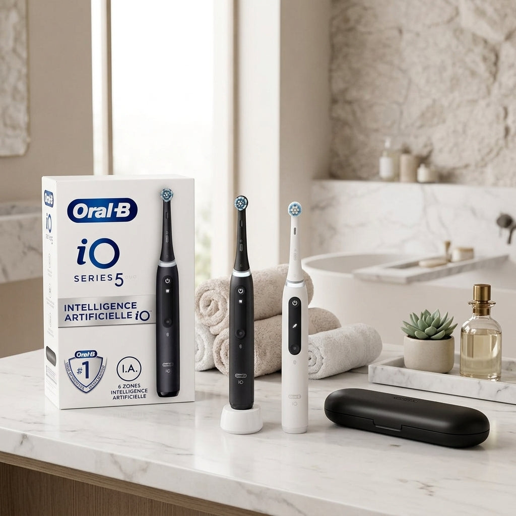 Oral-B Io 5 Duo - Brosse À Dents Électriques Connectées Avec Etui De Voyage