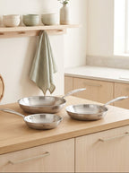 Triply 3-Piece Pan Set - Multinox - Silver