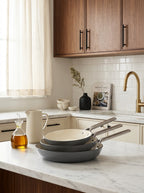 Set De 3 Poêles En Fonte - Gris Foncé