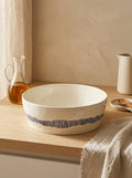 Feast - Salad Bowl - White Blue Stripes - Ottolenghi