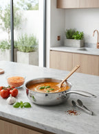 Sauteuse Conique 20cm - Acier Inoxydable - Fond Capsulé - Inox