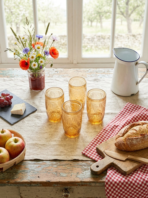 Set Of 4 Tall Cups - Oasis Ambre
