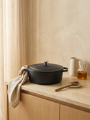 Cocotte Ovale Avec Couvercle - Noir