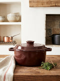 MasseIron - Round Casserole - Enameled Cast Iron - Merlot