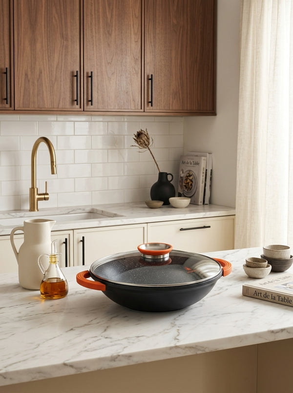 Alizée - Wok - Aluminum - Black