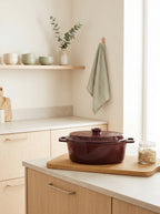MasseIron - Oval Casserole - Enameled Cast Iron - Merlot