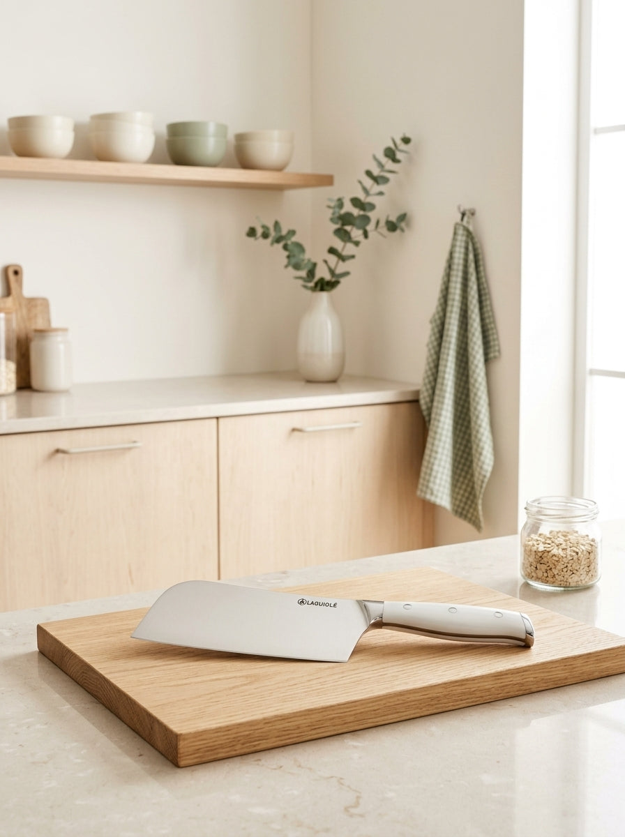 Elegance - Cleaver - Steel - White