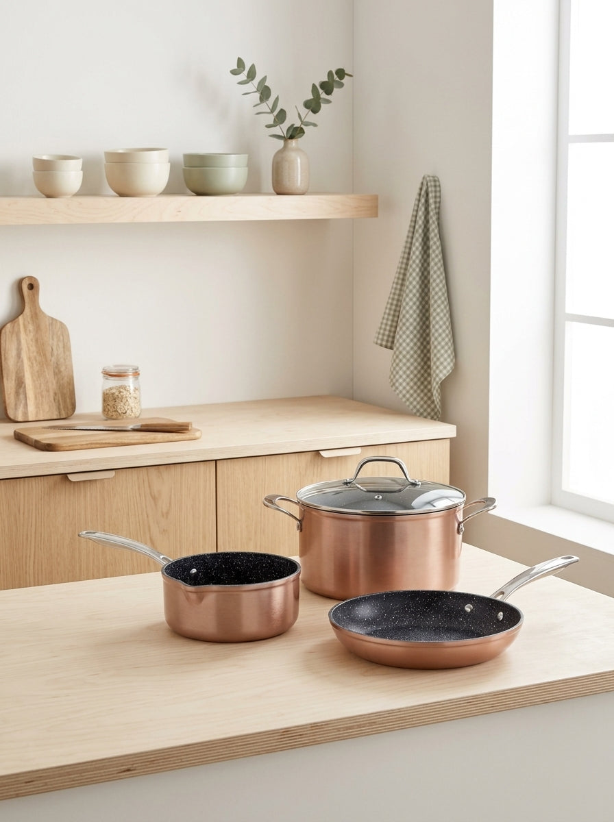 Héritage - 4 Piece Set - Aluminum - Copper