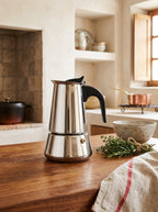 Italian coffee maker - Stainless steel - Silver