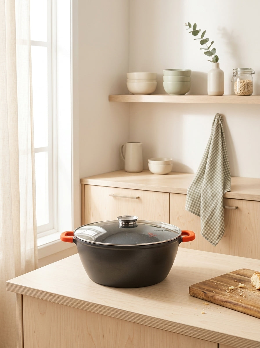 Non-Stick Dutch Oven - Aluminum - Black