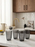 Lot De 4 Gobelets Hauts - Gris Foncé