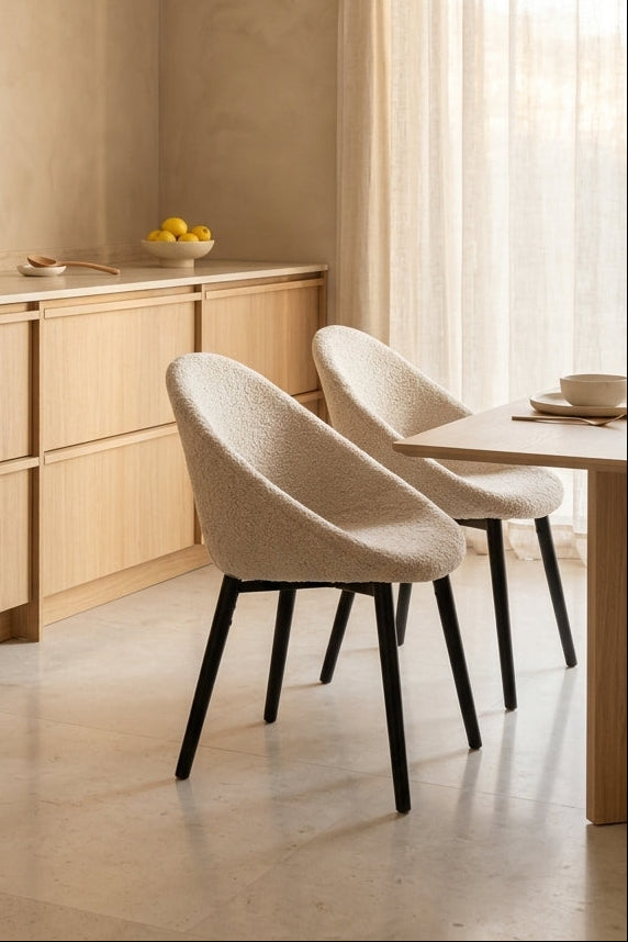 Fenna - Silla - Poliéster - Beige