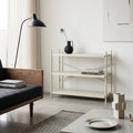Iron Shelf Low - Shelf - Rubberwood - Beige