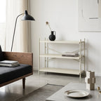 Iron Shelf Low - Shelf - Rubberwood - Beige