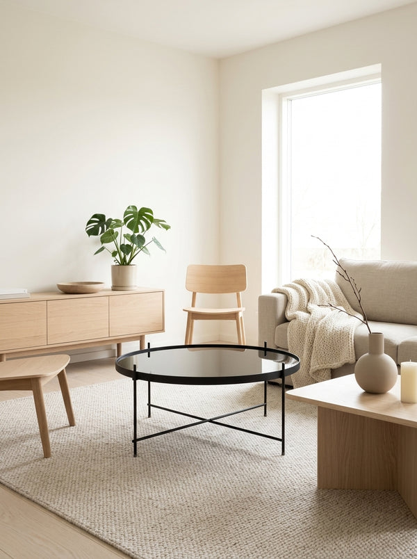 Cupido Xxl - Mesa auxiliar - Vidrio - Negro