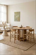 Barlet 120' - Mesa de Comedor - Madera - Roble/Marrón