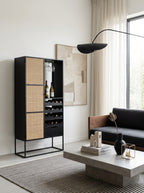 Guuji Haut - Meuble À Vin - MDF - Noir