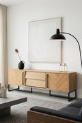 Class Bas - Sideboard - Oak veneer - Oak/Brown