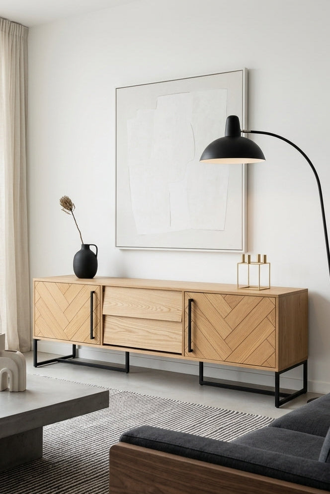 Class Bas - Sideboard - Oak veneer - Oak/Brown